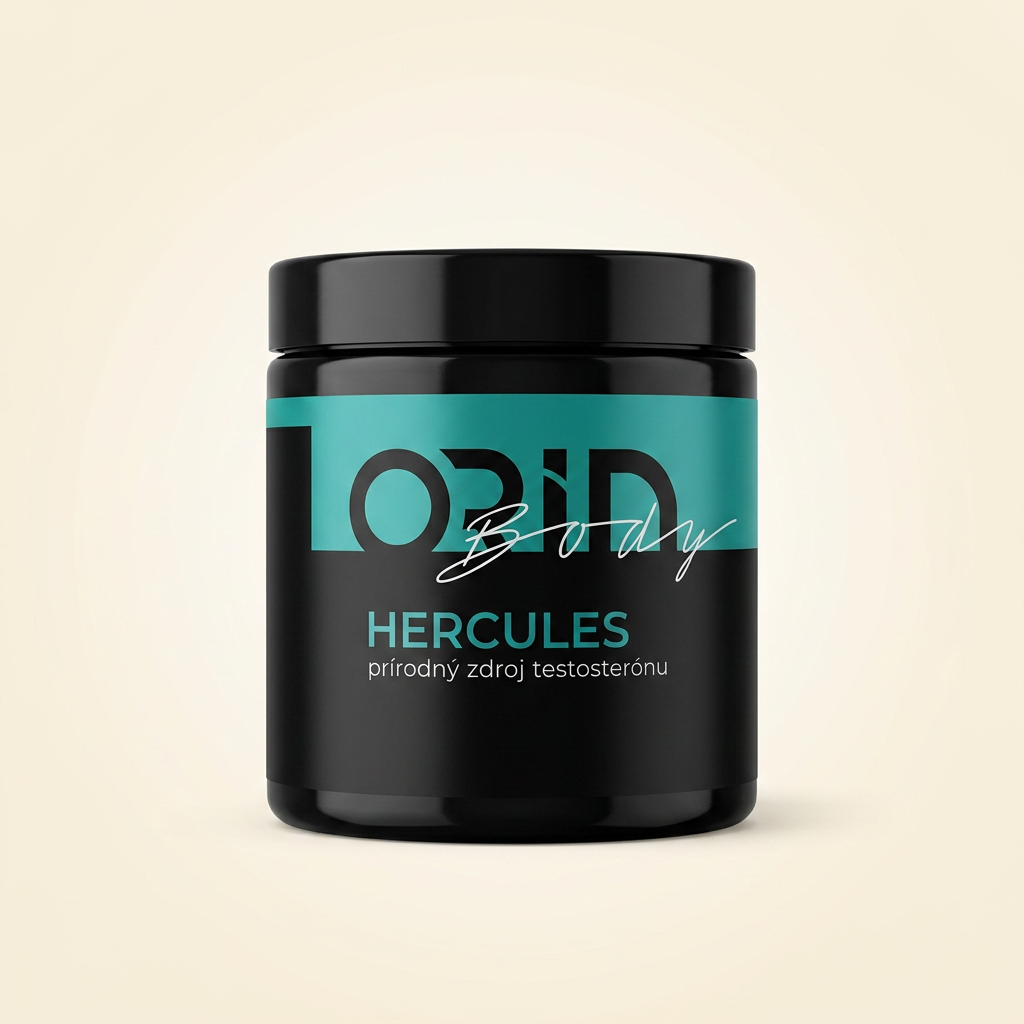 ORIN BODY HERCULES – čierna dóza s tyrkysovou etiketou, prírodný zdroj testosterónu