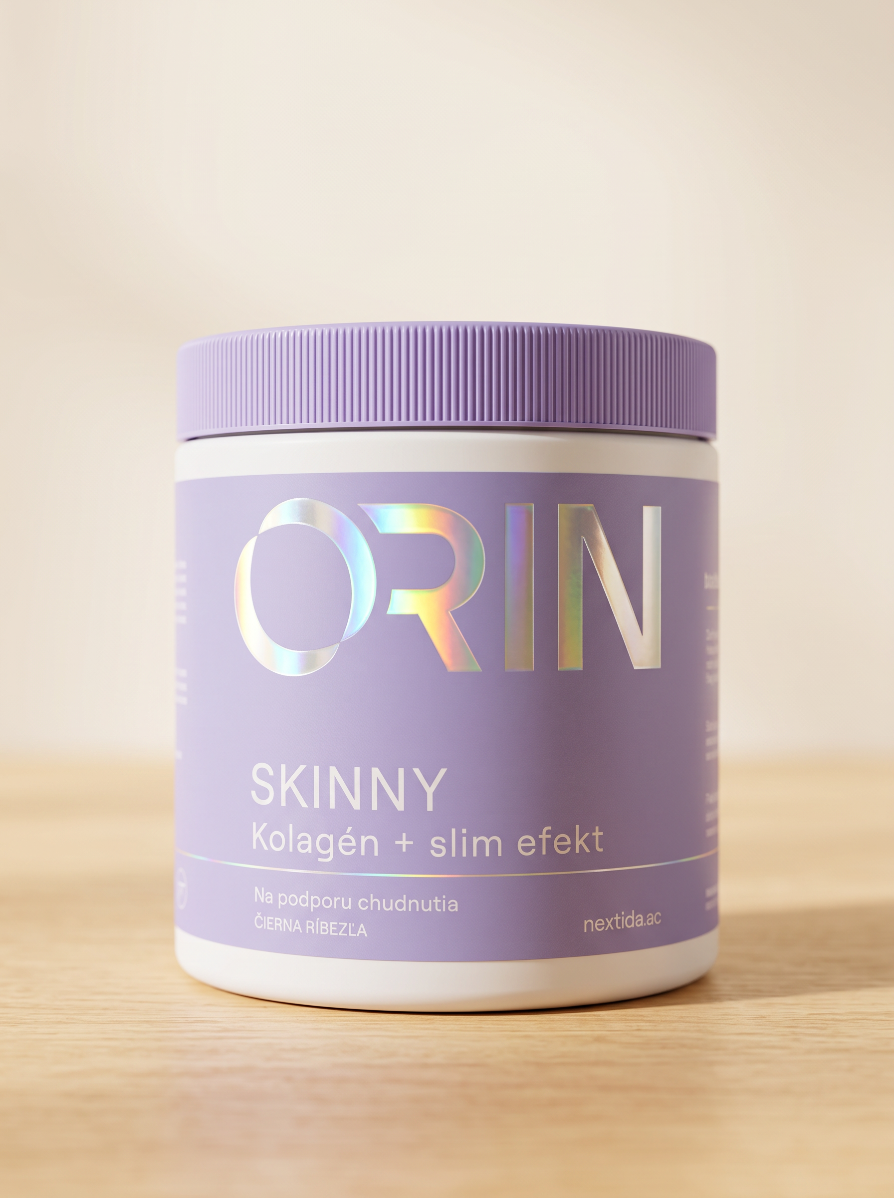 ORIN SKINNY kolagén + slim efekt – fialová dóza s príchuťou čiernej ríbezle